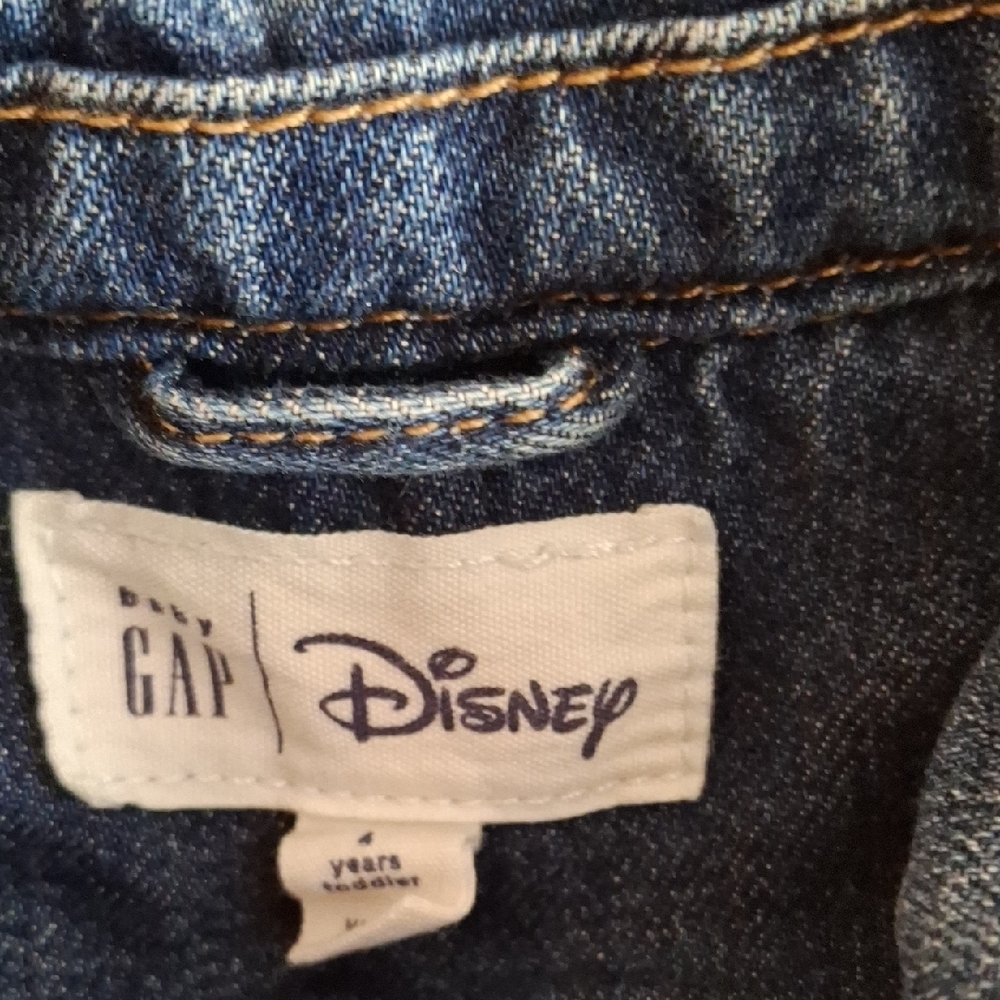 Girls' Denim Jacket with Minnie Mouse Patch - Blue - Picture 3 of 4